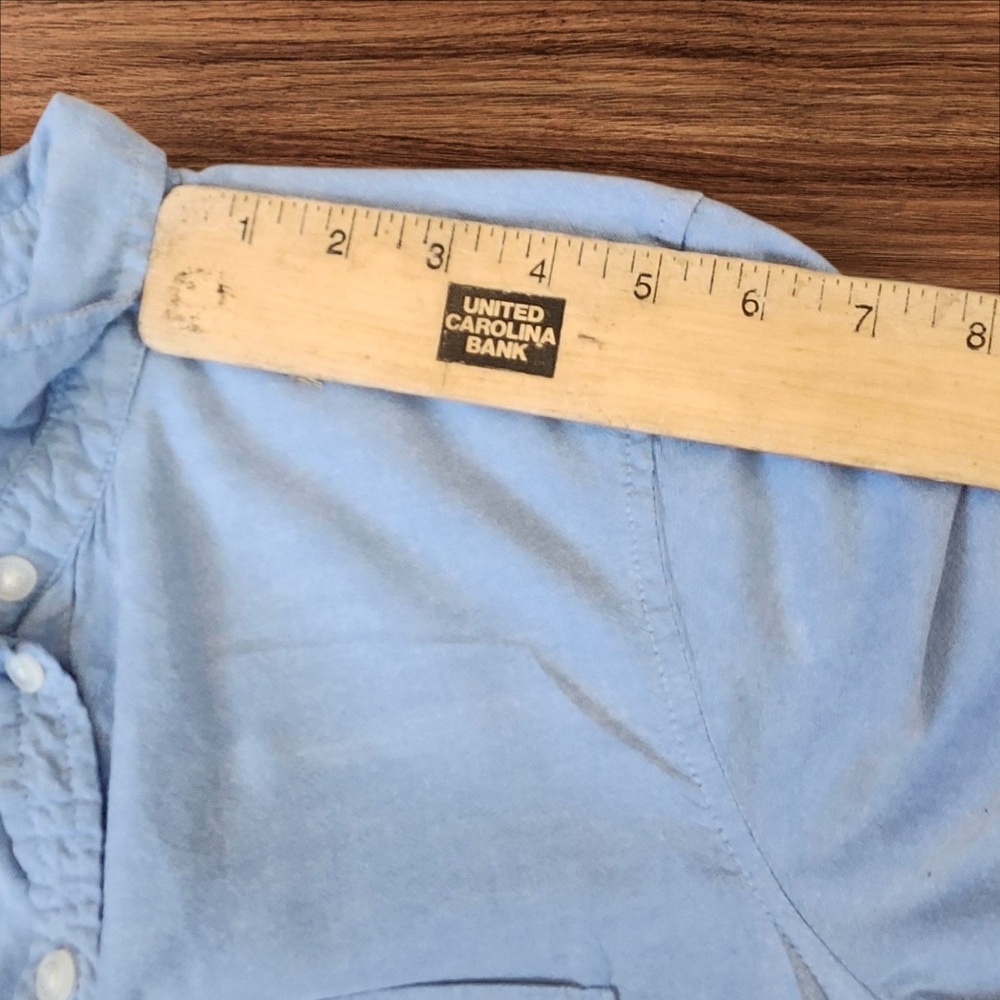 American Eagle Light Blue Chambray Button Down Sh… - image 8